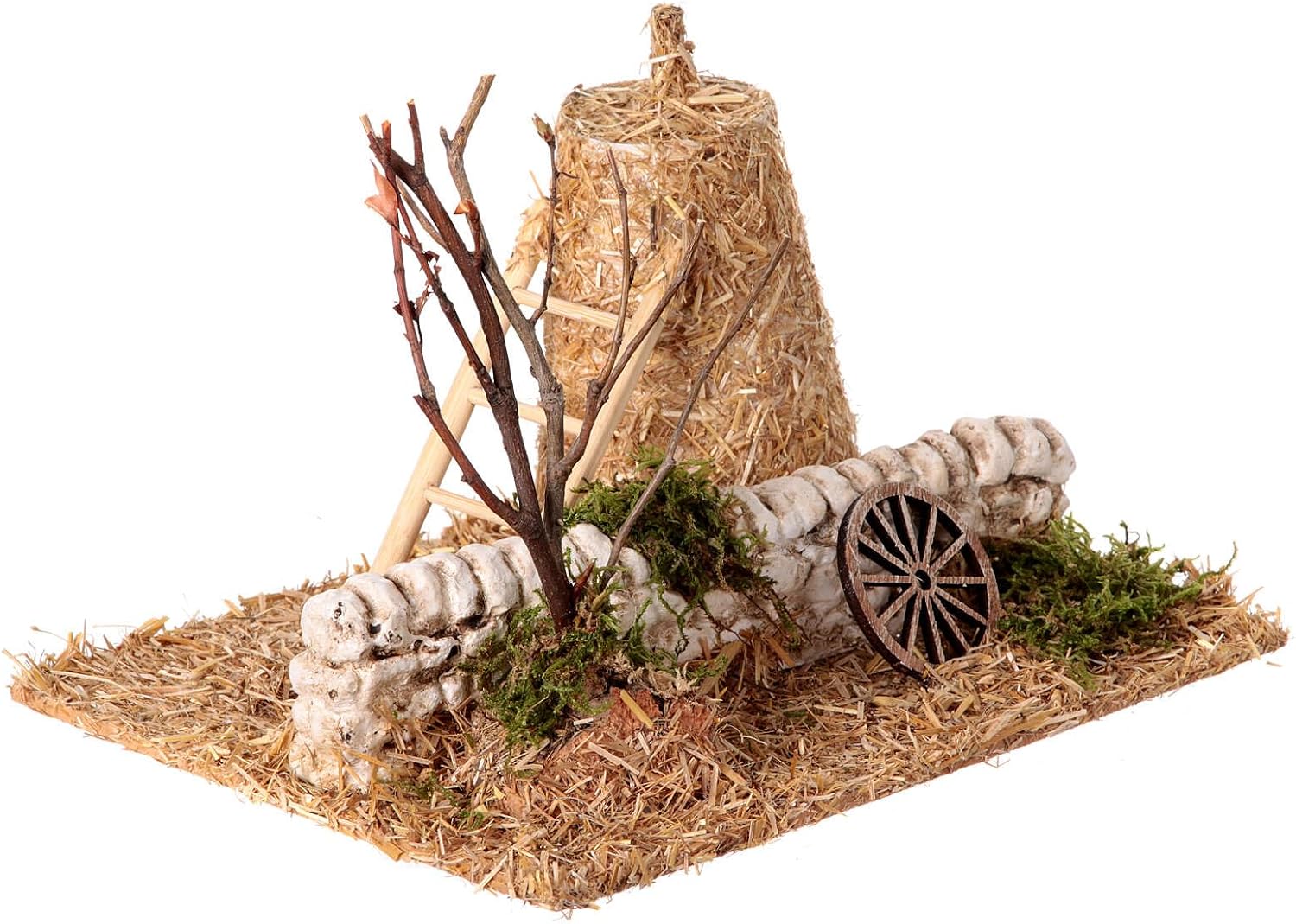 Holyart Rustic Rural Sheaf Straw 15x20x15 cm Nativity Scene 8 cm