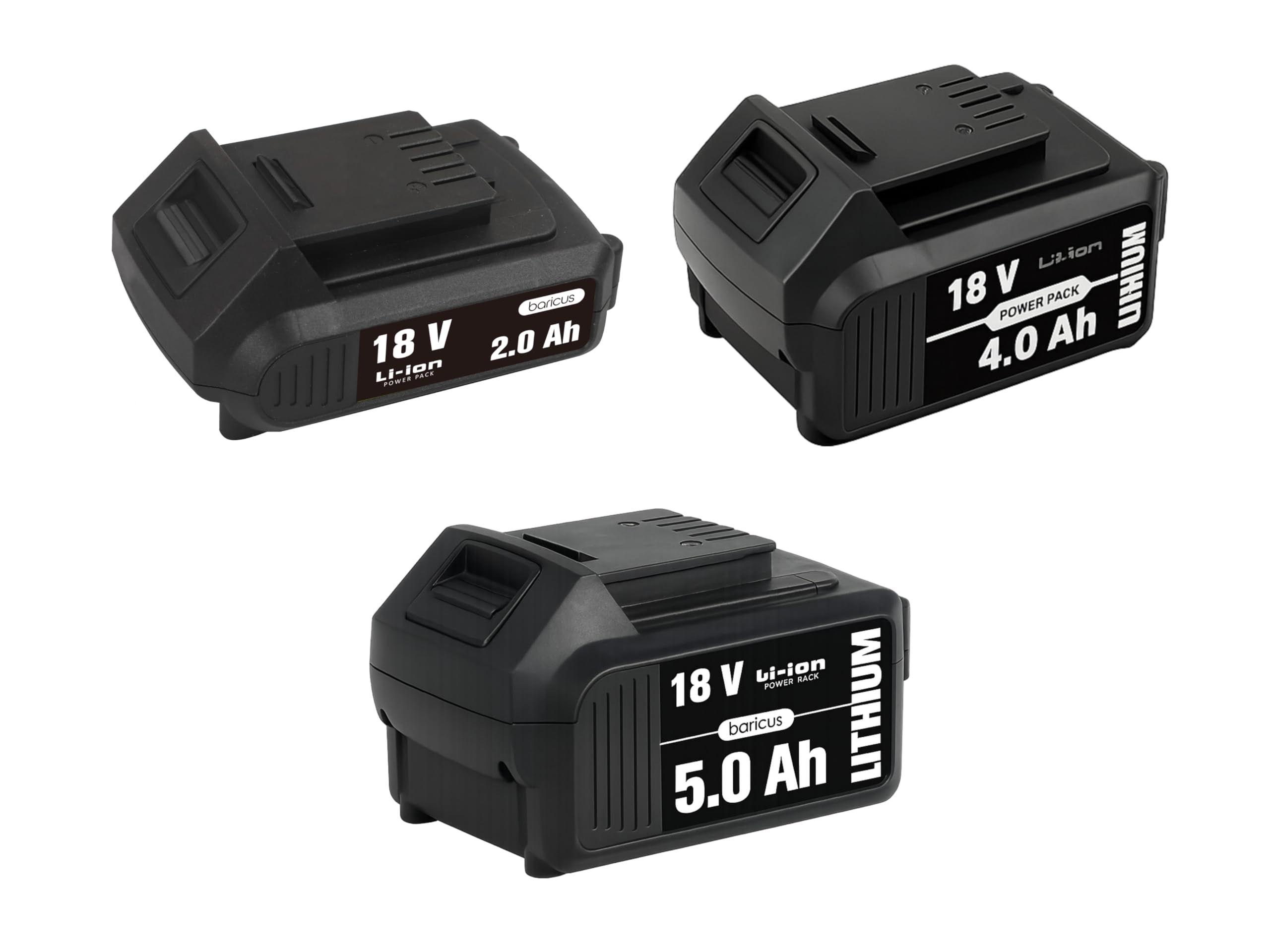 BARICUS 18V Systemakku 4,0 Ah Lithium-Ionen Akku – B-Ware