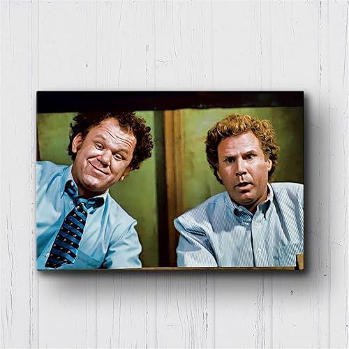 Vista 5 de NATVVA Divertido póster de lienzo para baño, arte de pared con hermanastros, póster de lucha de espadas, divertido lienzo impreso en lienzo