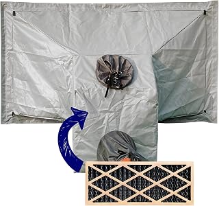 Sewinfla Waterproof Airtight PVC Net Cloth Booth Oversized Exhaust Ventilation Device for Indoor - Only Applicable to Sewinfla Airtight Inflatable Paint Booth