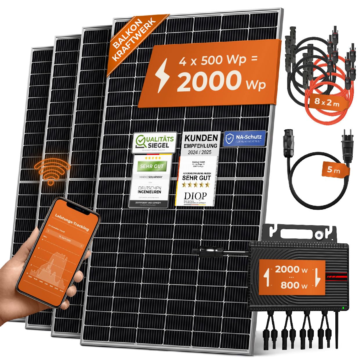 Solarway Balkonkraftwerk 2000W