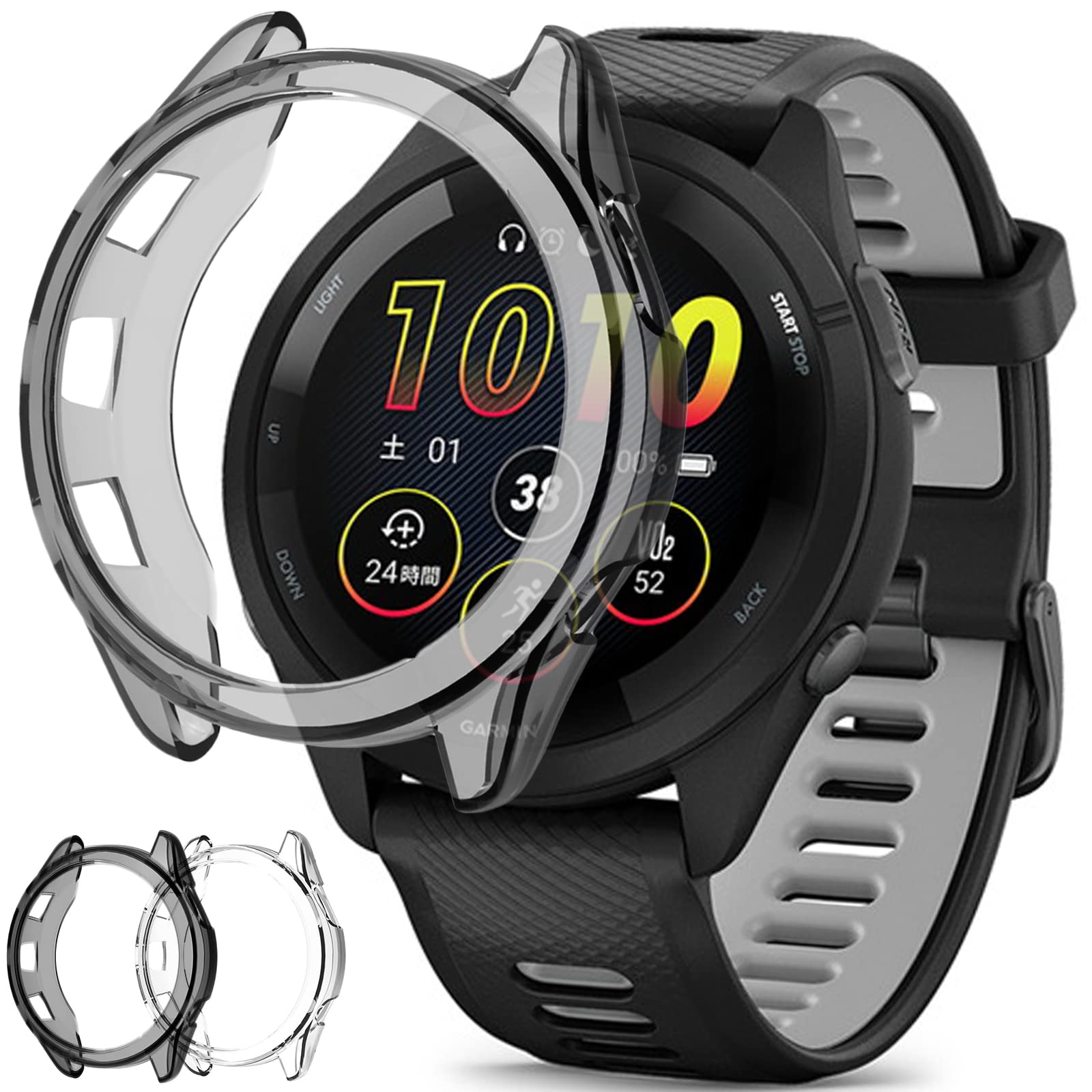 Amazon.co.jp: Miimall【2個入】対応Garmin(ガーミン)Foreruner 265 