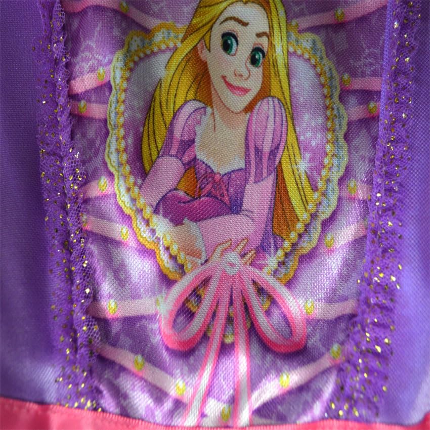 Girls Disney Princess Tangled Rapunzel Dress Up Nightgown3