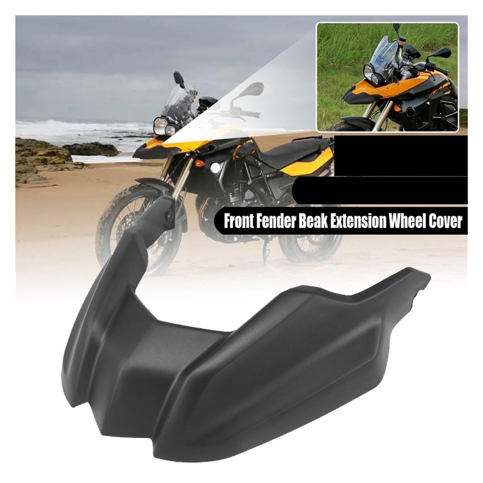 JHETA Moto Parafanghi Parafango Paraspruzzi Moto Parafango Anteriore Becco Carenatura Cowl Estensione Ruota Extender Copertura per BMW F800GS F 800 GS F800 2008-2012 F650GS 2008-2013