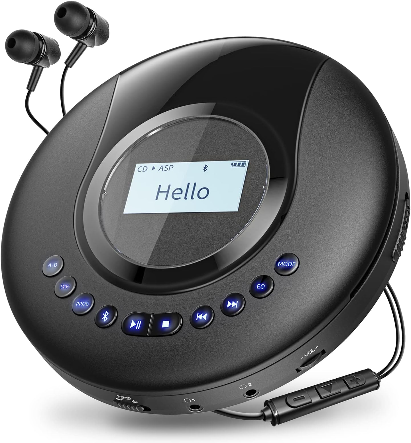 CD Player Tragbar, Arafuna Tragbarer CD Player Bluetooth für Auto und