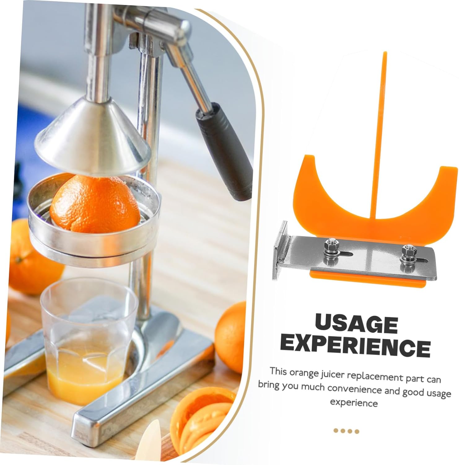 1Set Replaceable Orange Juicer Peeler Tool Parts for Electric Juicer Easy to Clean for Home and Commercial Use Restaurants Cafes