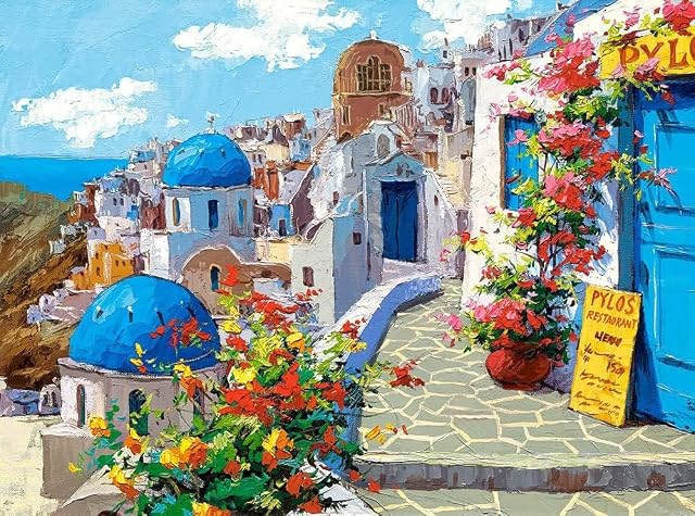 Foto 2 de 7 de Castorland c200603 Primavera en Santorini Jigsaw Puzzle (2000-Piece)