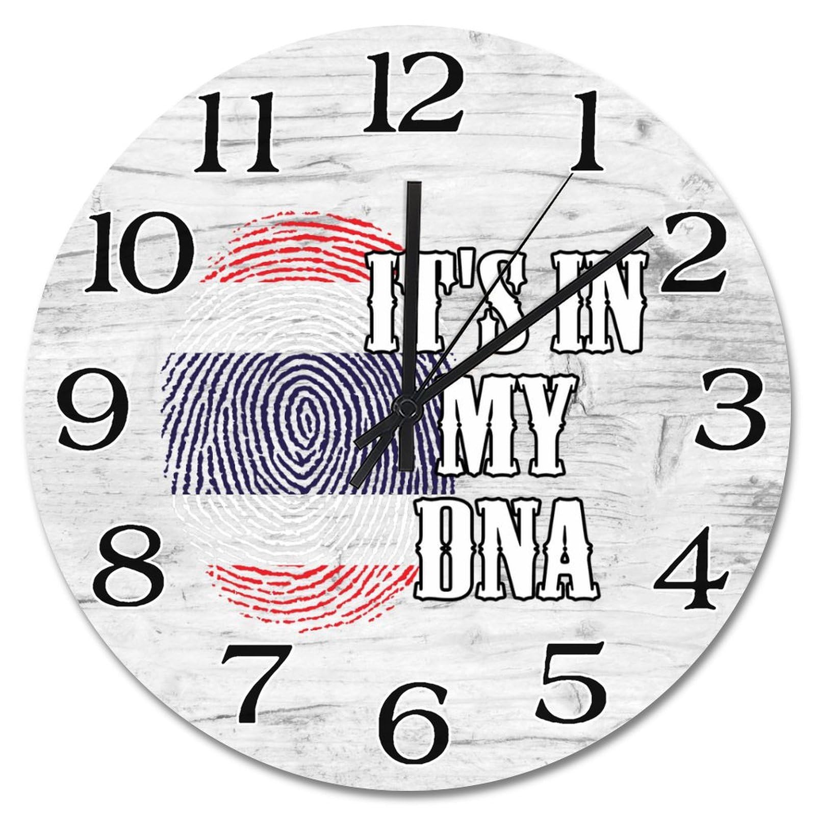 Horloge Thaïlande It's in My DNA déco murale vintage 25,4 cm