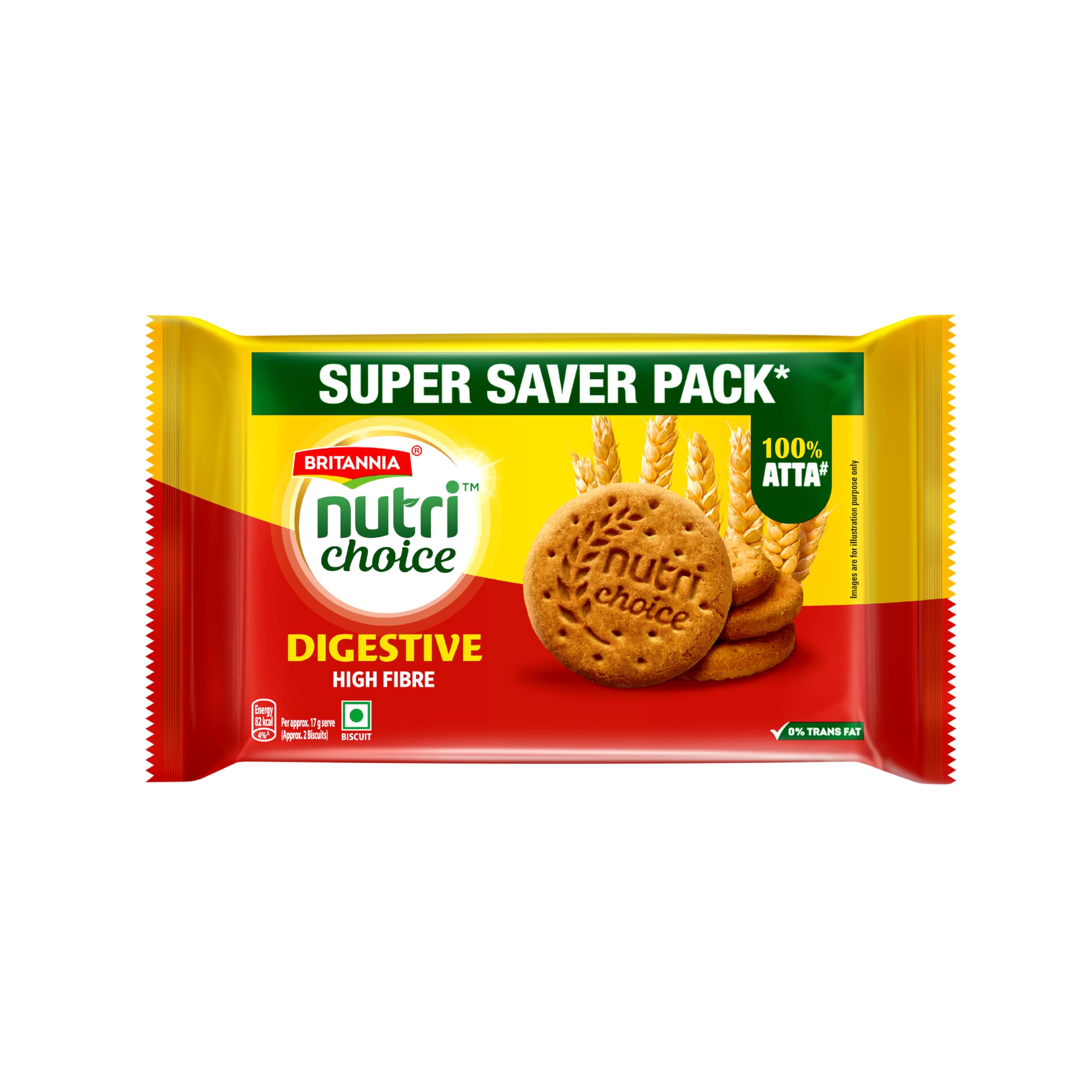 - NutriChoice Digestive High Fibre Biscuits | 0% Maida