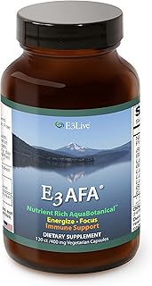 Amazon | イースリーライブ (E3Live)AFAカプセル 60g(120カプセル) | イースリーライブ (E3Live) | 抗酸化マルチサプリメント