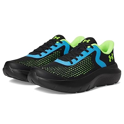 Under Armour Kids Rogue 4 Alternate Lace (Little Kid) Boys Shoes Black/Hyper Green/Hyper Green