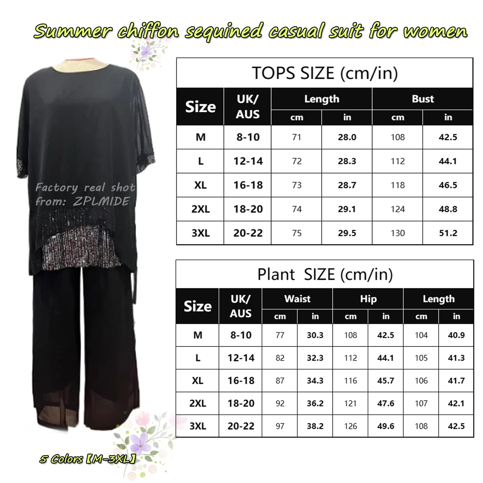 Traje casual de gasa con lentejuelas para mujer, elegante pantalón de gasa de pierna ancha, conjunto de dos piezas para boda de mujer