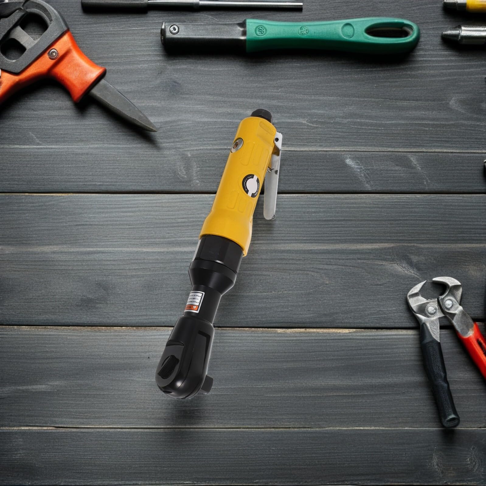 Housoutil Chiave a cricchetto di industriale guidare la chiave a cricchetto Giallo