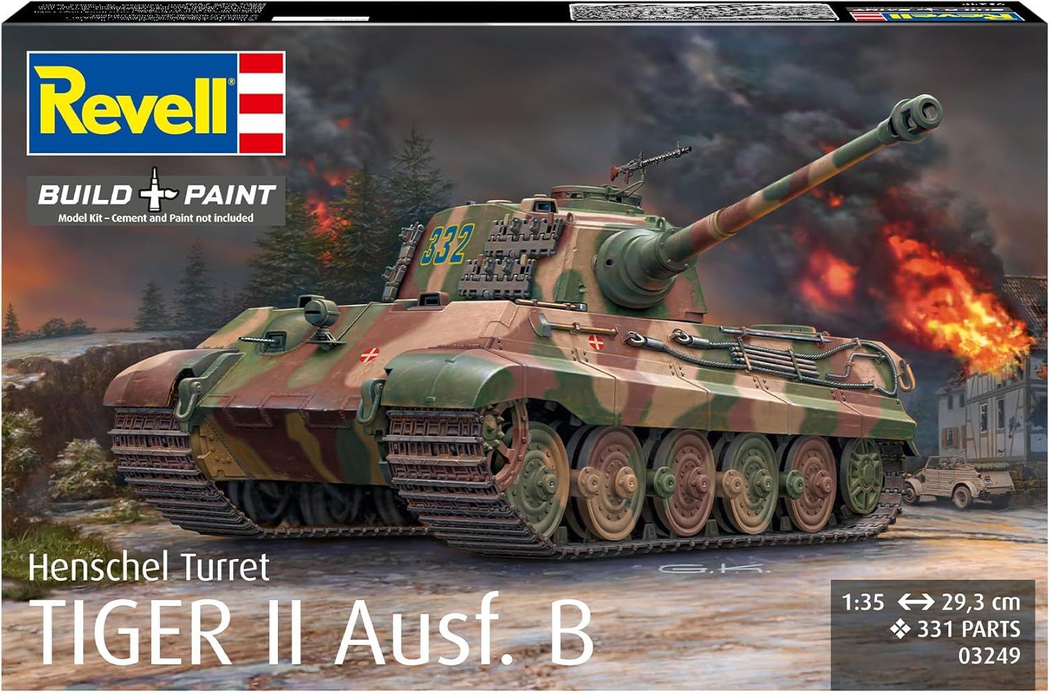 Revell Tiger II Ausf.B Henschel Turret Model Kit Box Art