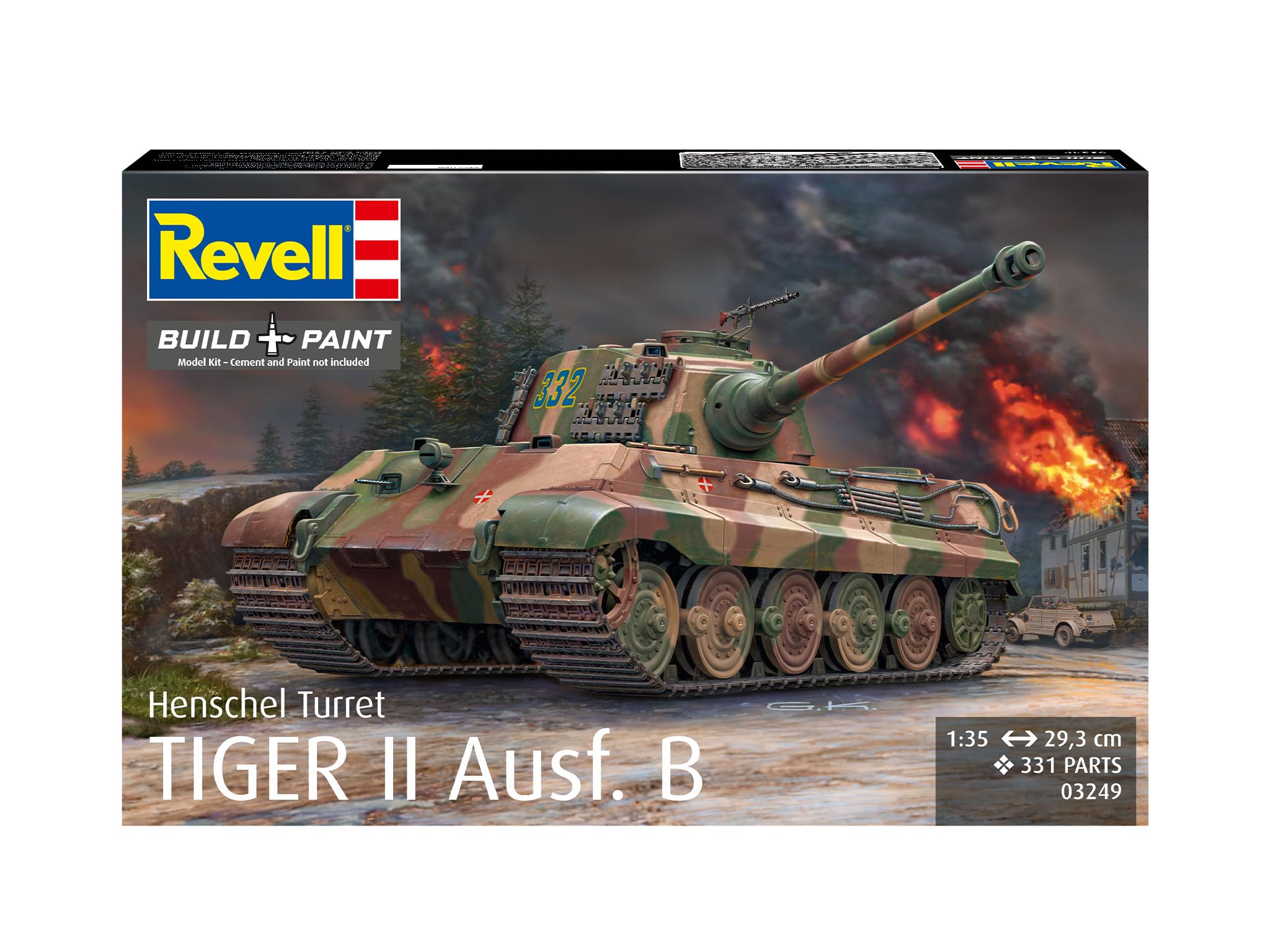 1/35 ドイツ陸軍キングタイガー重戦車プラモデル完成品 ドイツ重戦車・キングタイガー(ポルシェ砲塔) (プラモデル) - ホビー