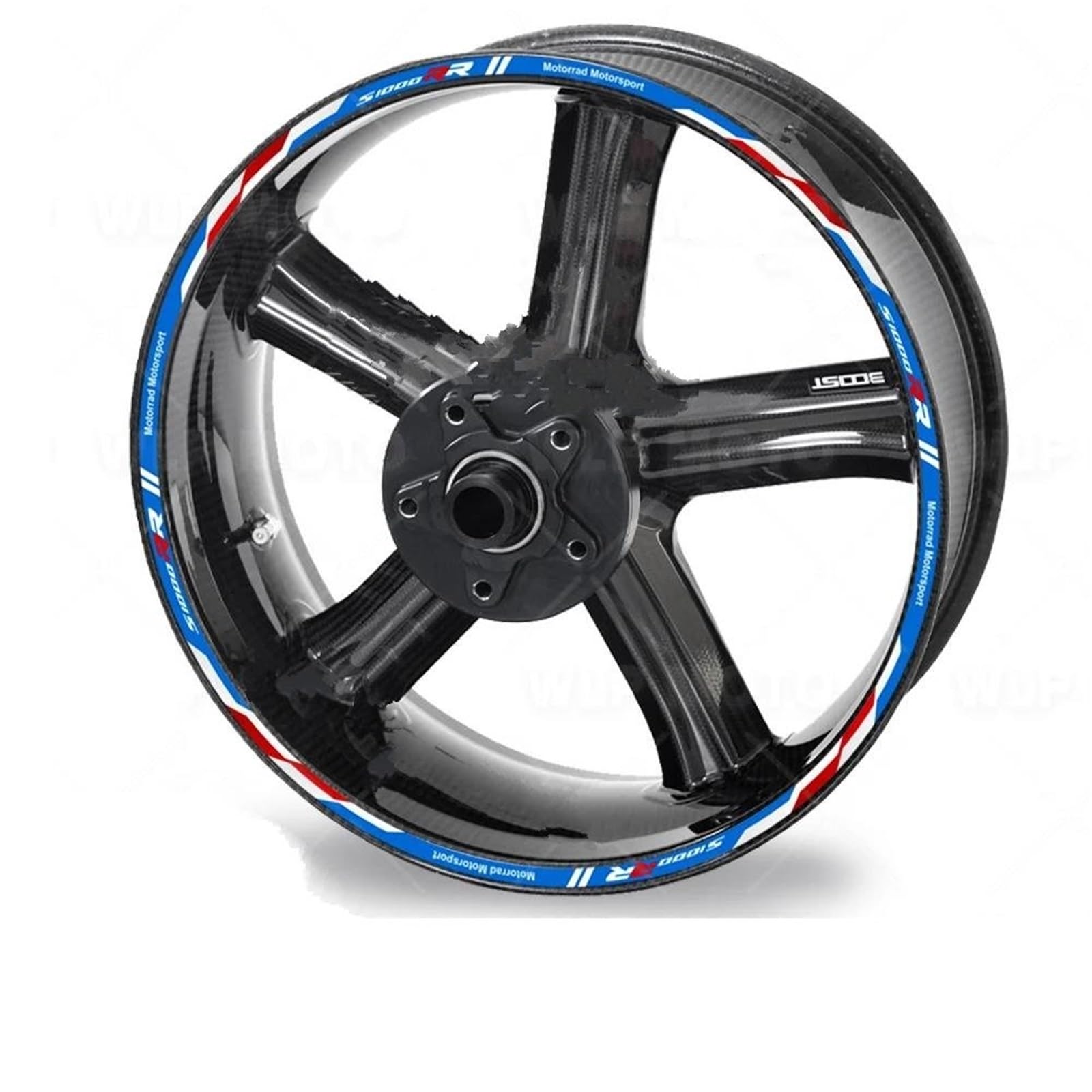 Reifenaufkleber-Set Motorrad-Felgenaufkleber Für S1000RR S 1000RR 1000 RR 17 Zoll – Reflektierende Aufkleber Für Felgennaben (Set) Motorrad Dekor Felgenaufkleber(Farbe 2)
