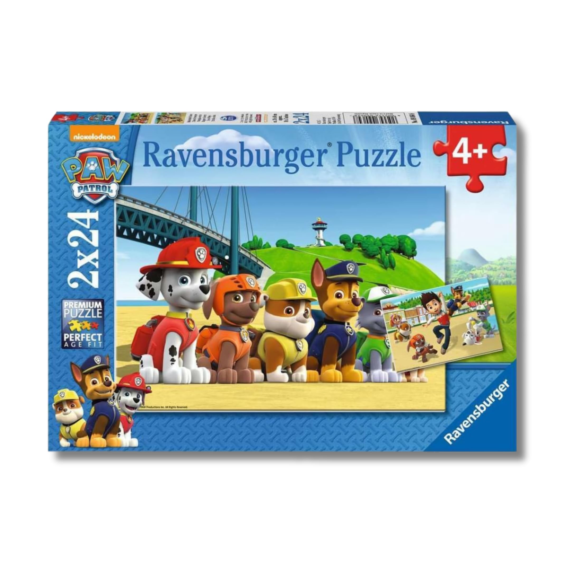 Ravensburger - Puzzle Bambini 4 Anni 2x24 Pezzi, Paw Patrol - Puzzle 4 Anni, Collezione Paw Patrol, Include 2 Puzzle 24 Pezzi, Giochi Educativi, Idee Regalo