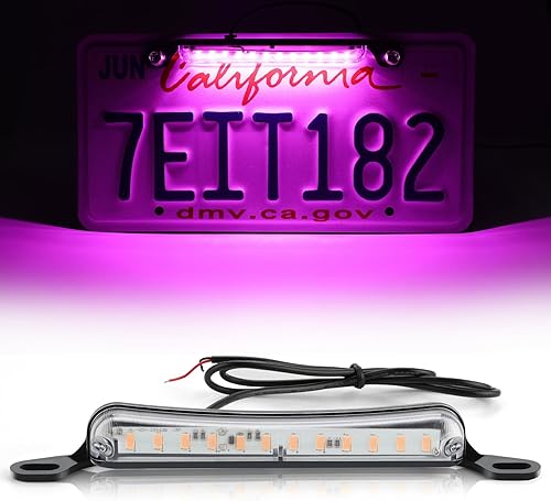 Miniatura 10 de LivTee Luz de matrícula, Luces LED de matrícula extremadamente brillantes, montaje para remolque, UTV, ATV, camión, RV, barco, color ámbar