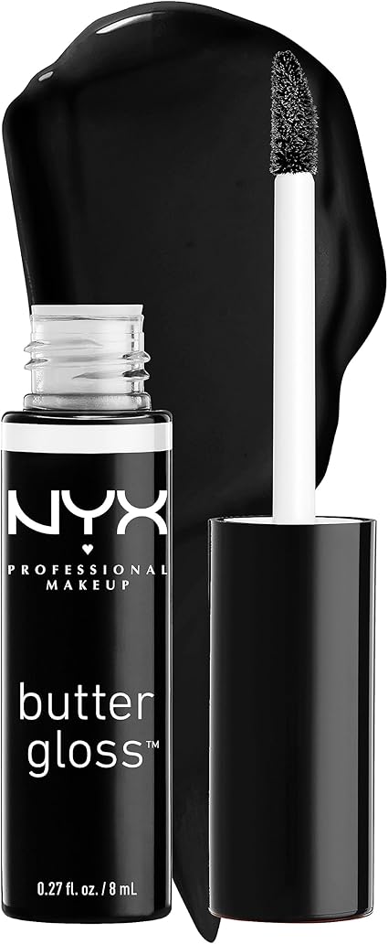 NYX PROFESSIONAL MAKEUP Butter Gloss, gloss à lèvres non collant - Licorice (Noir)