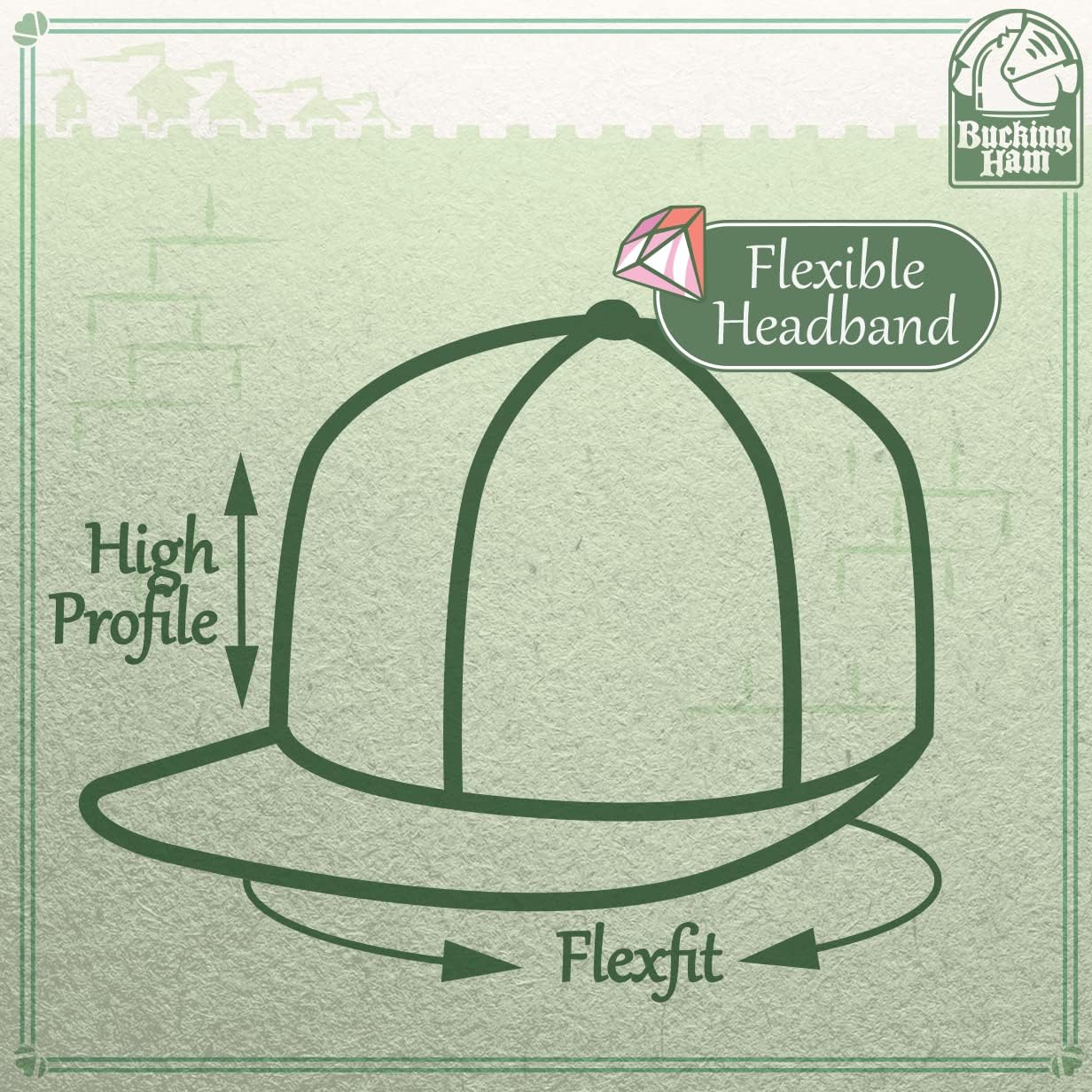 Miniatura 5 de Sombrero ajustado personalizado Flexfit 6210 con visera plana estructurada, personaliza tu diseño aquí - CP06