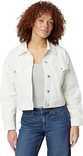 Amazon Essentials Damen Kurz Geschnittene Jeansjacke mit Stretch-Denim