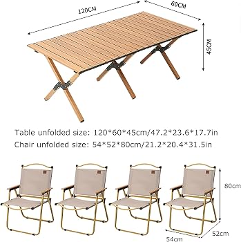 ANBTE Opvouwbare Campingtafel – 2 Hoogtes, Aluminium Blad, Met Opbergmand En Tas, Draagkracht 250 Lbs