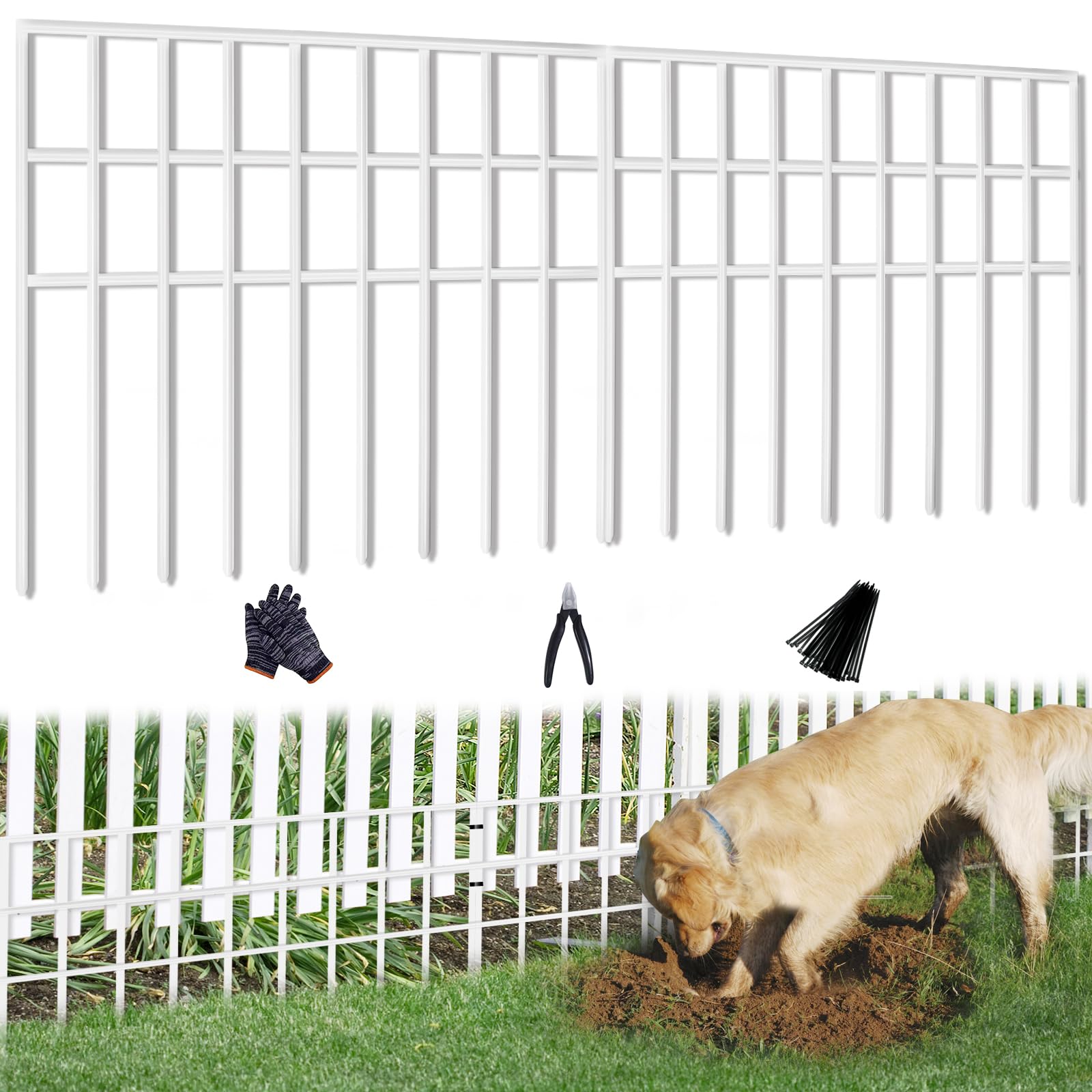 AVELOTUUG Animal Barrier Fence, 22 Panels