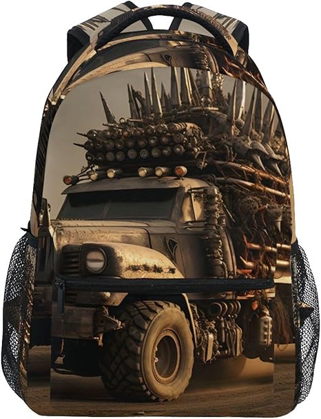 Amazon.com | XYMZR Monster Big Truck Mad Backpack Daypack