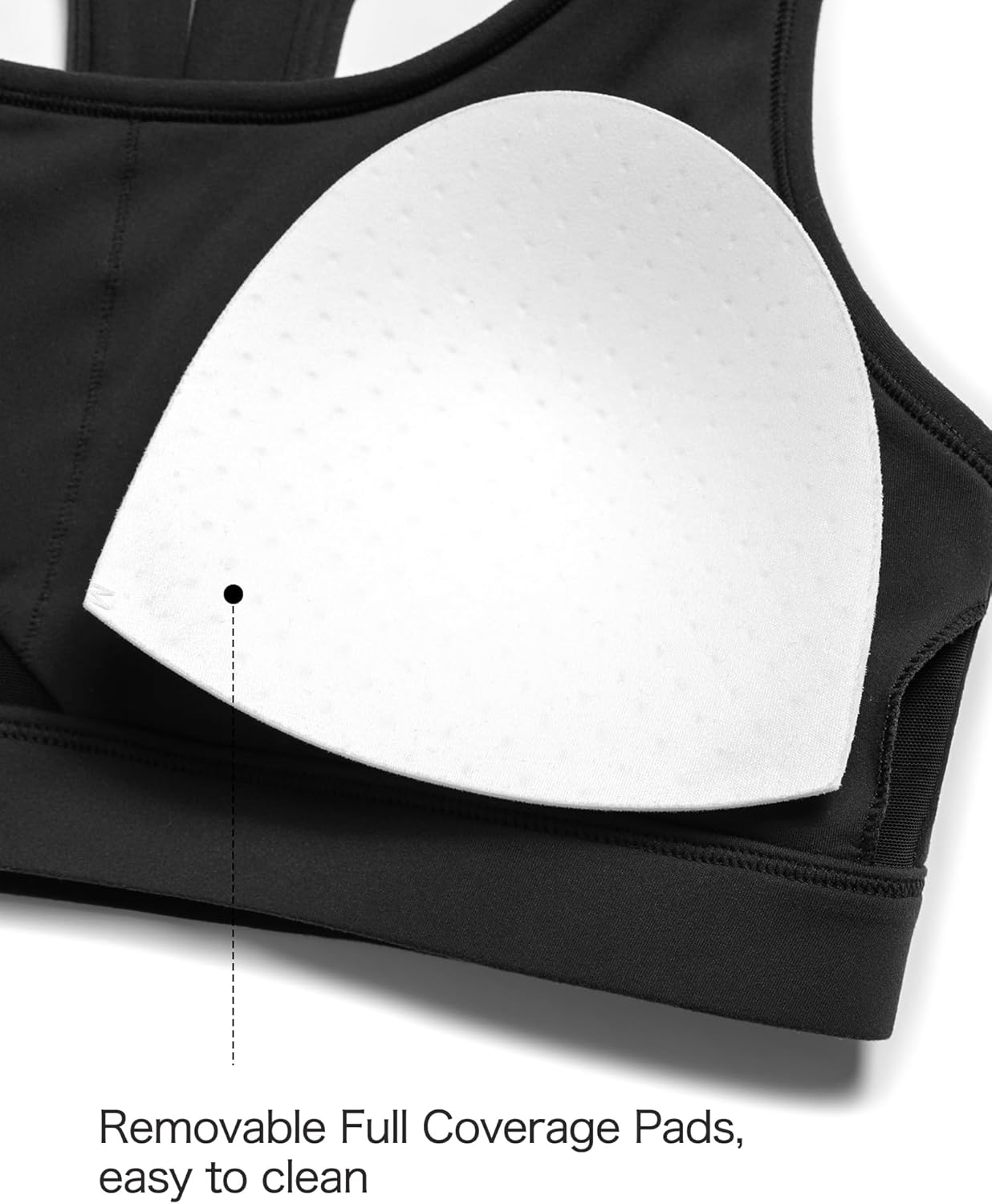 Yvette Yoga Sports Bras for Women Hollow Racerback Light Support Low Impact Paded Bra with Removable Pads - Image 5