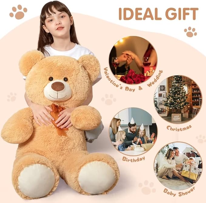 Oso de peluche gigante MorisMos 90 cm miniatura 4