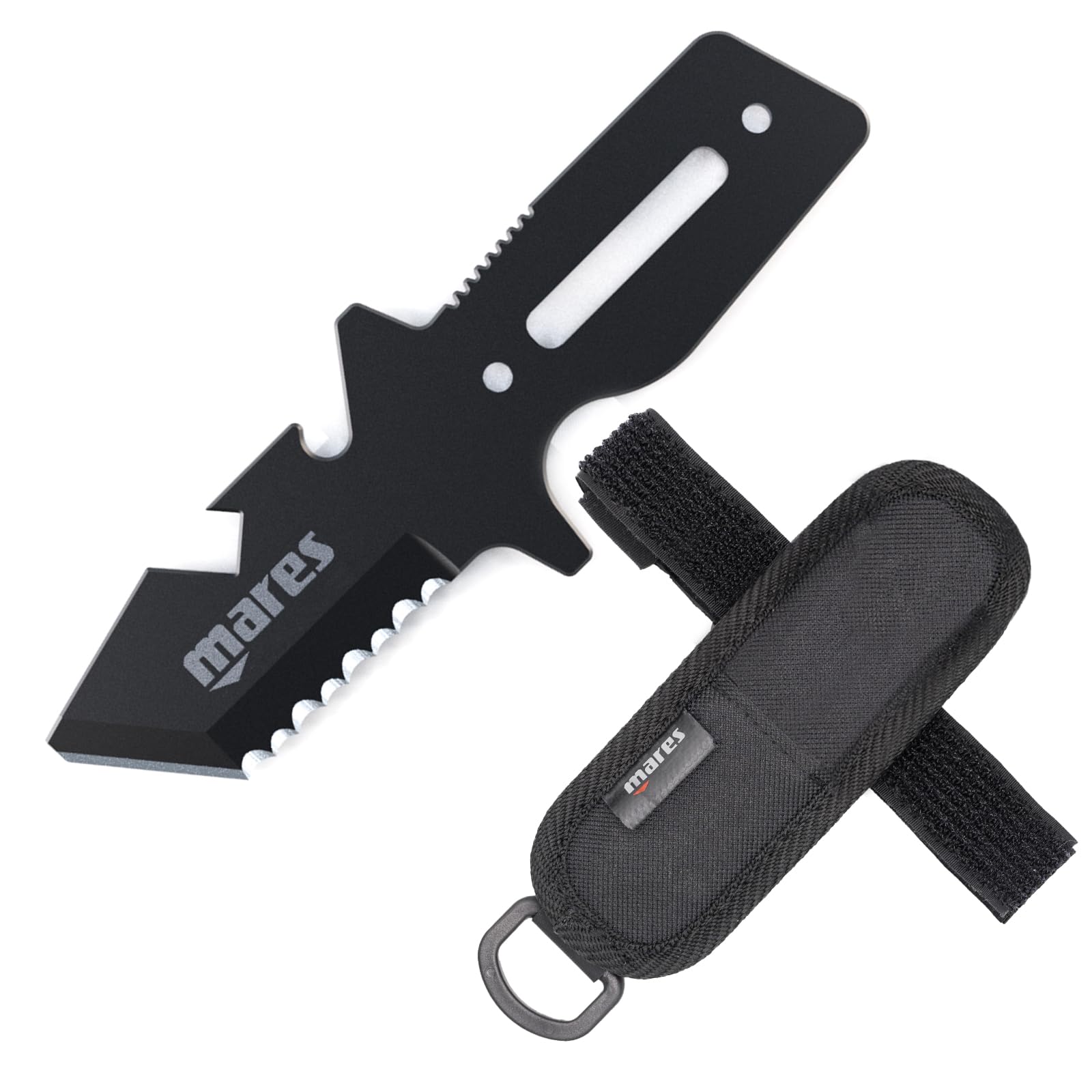 Mares Neutron Stainless Steel 137mm Long Scuba Dive Knife | Sheath with Loops & Straps Included