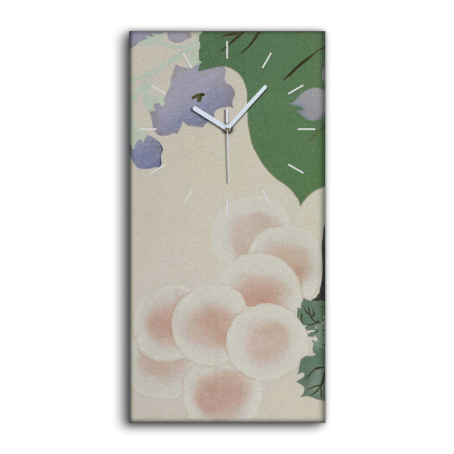 Horloge sur toile salon et chambre au style asiatique abstrait et apaisant