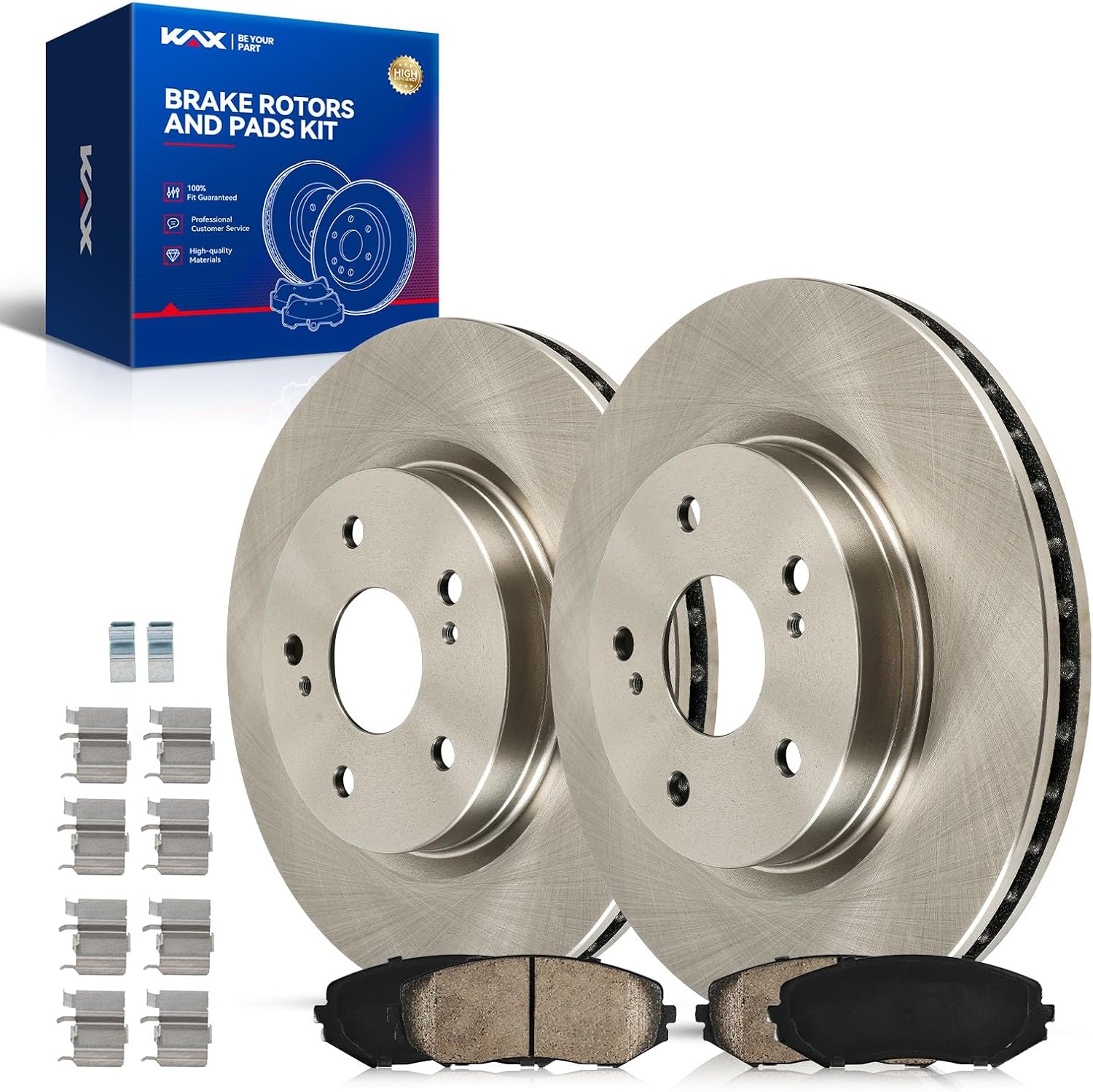 KAX Front Brake Kit for Suzuki Grand Vitara 2006-2013, 11.59inch Brake Rotors Pads Kit, #31454+D1188 Front Brakes