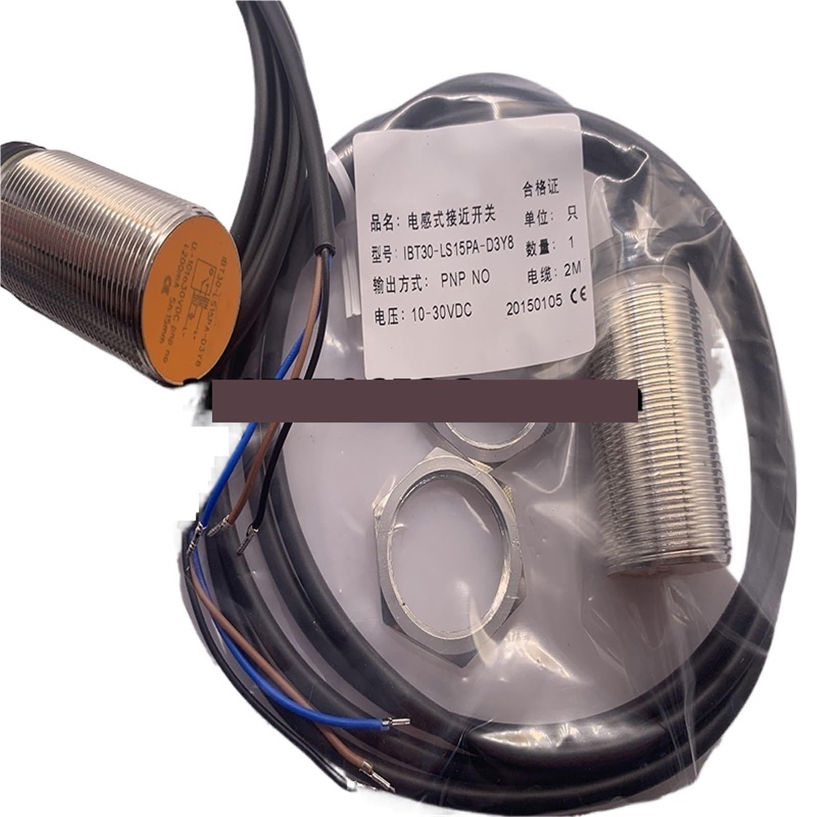 Capteur IBT12-LS04NA-D3Y2 inductif cylindrique pour détection de position