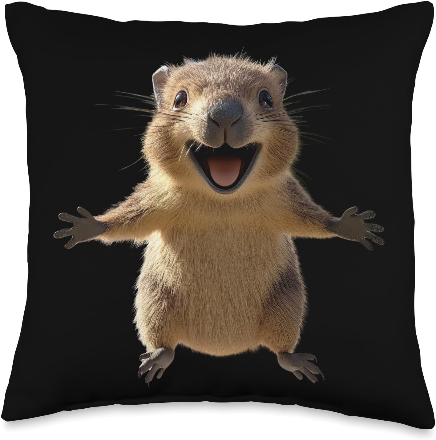 Quokka Be Quokka Happy I Love Cute Smiling Quokkas Throw Pillow