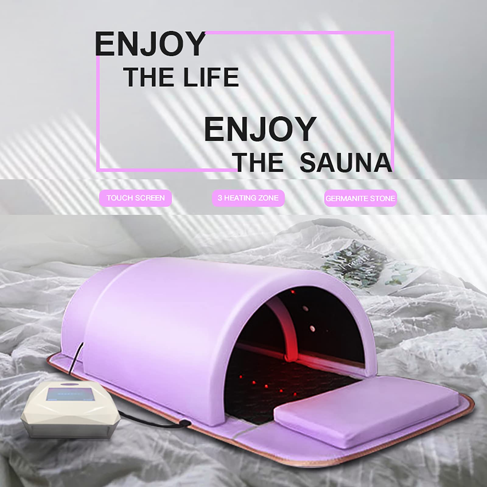 Sauna Dome Luxor Technologia Zero EMF, terapia dalekiej podczerwieni, profesjonalna sauna z matą na podczerwień. German, turmalin
