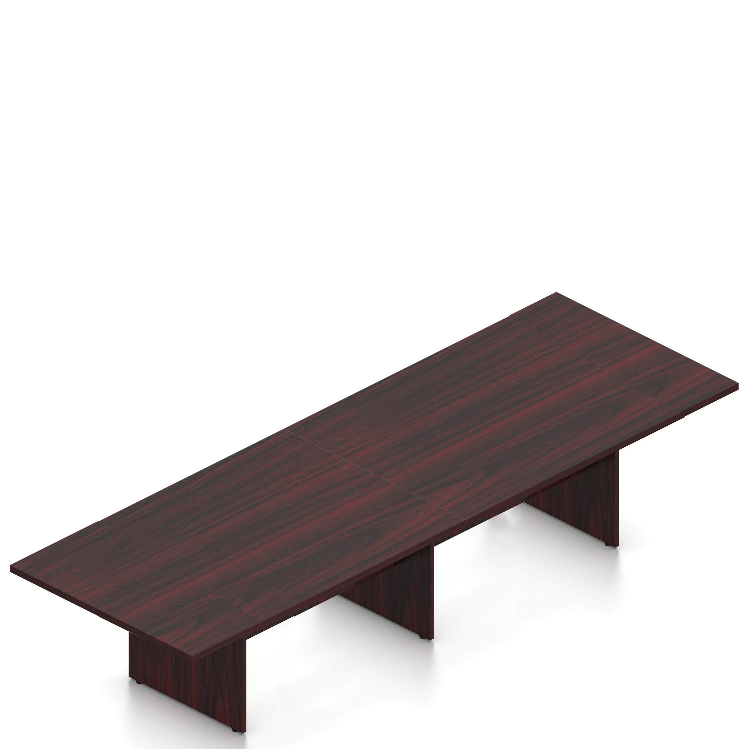 Offices To Go 12 FT Contemporary Rectangular Conference Room Table in (American Mahogany)