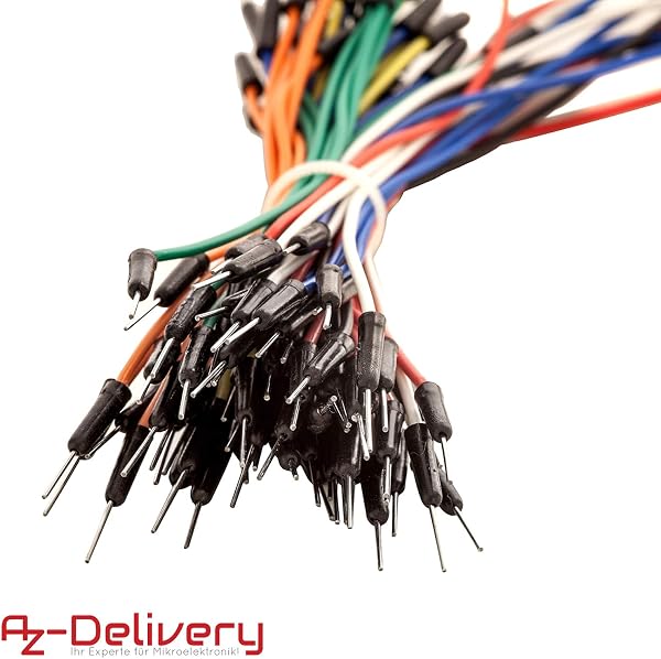 AZDelivery Jumper Wire Set 65pcs Cavalier Câble pour Plaque à Pain Compatible avec Arduino et Raspberry Pi - 3