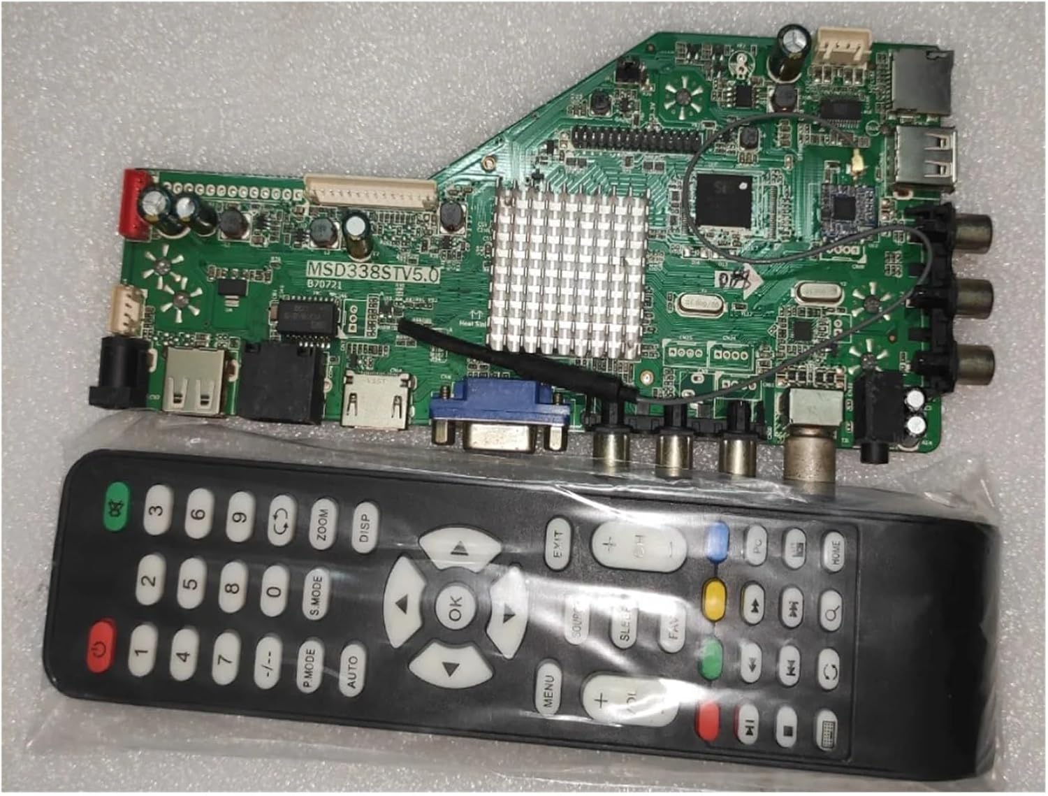 MSD338STV5.0 LCD TV Driver Board Motherboard is Compatible with All Kinds of LCD Dual Core 512m+4g Memory WiFi,Parts Replacement(1440x900)