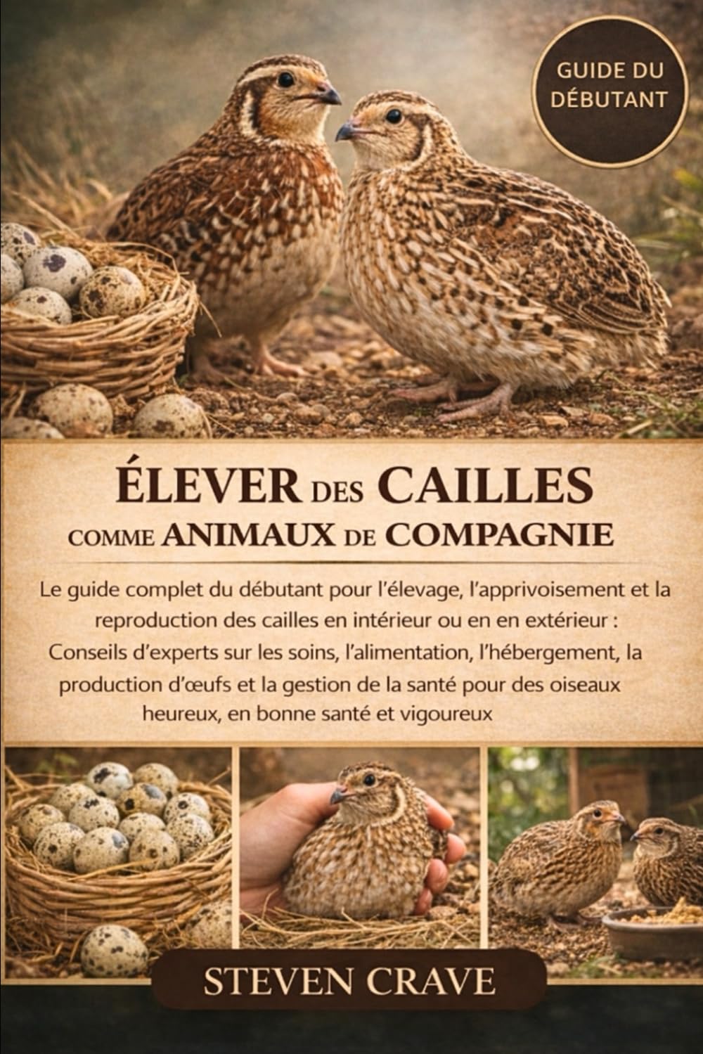 ÉLEVER DES CAILLES COMME ANIMAUX DE COMPAGNIE: Le guide complet du débutant pour l’élevage, l’apprivoisement et la reproduction des cailles en ... sur les soins, l’alimentation, l’hébergement