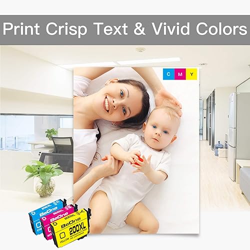 Miniatura 5 de BeOne Cartuchos de tinta remanufacturados de repuesto para Epson 200XL T200XL para impresora Expression Home XP-200 XP-300 XP-310 XP-400 XP-410