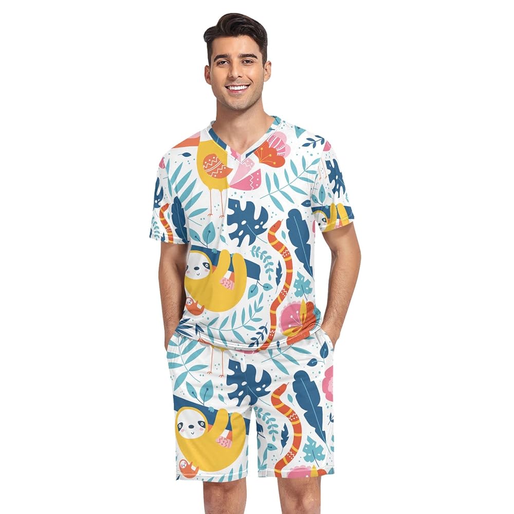 Set Pigiama Uomo Pigiama Uomo Schiesser - Set Completo Corto Comodo Per La Notte Pigiama Uomo Corto - Foto 9