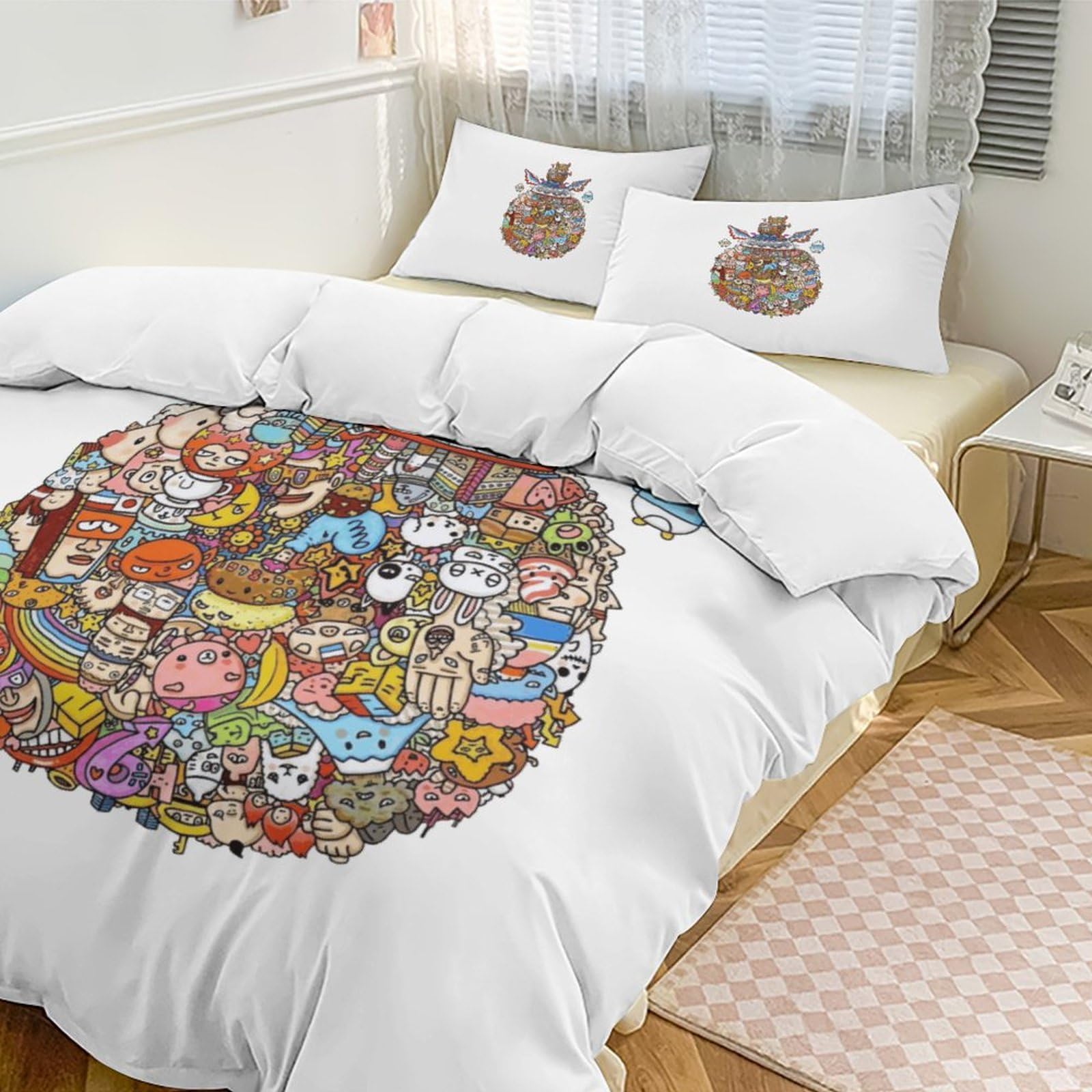 Amazon｜キン肉マン (5) 寝具 3ピース ンベッドスプレッド 枕カバー