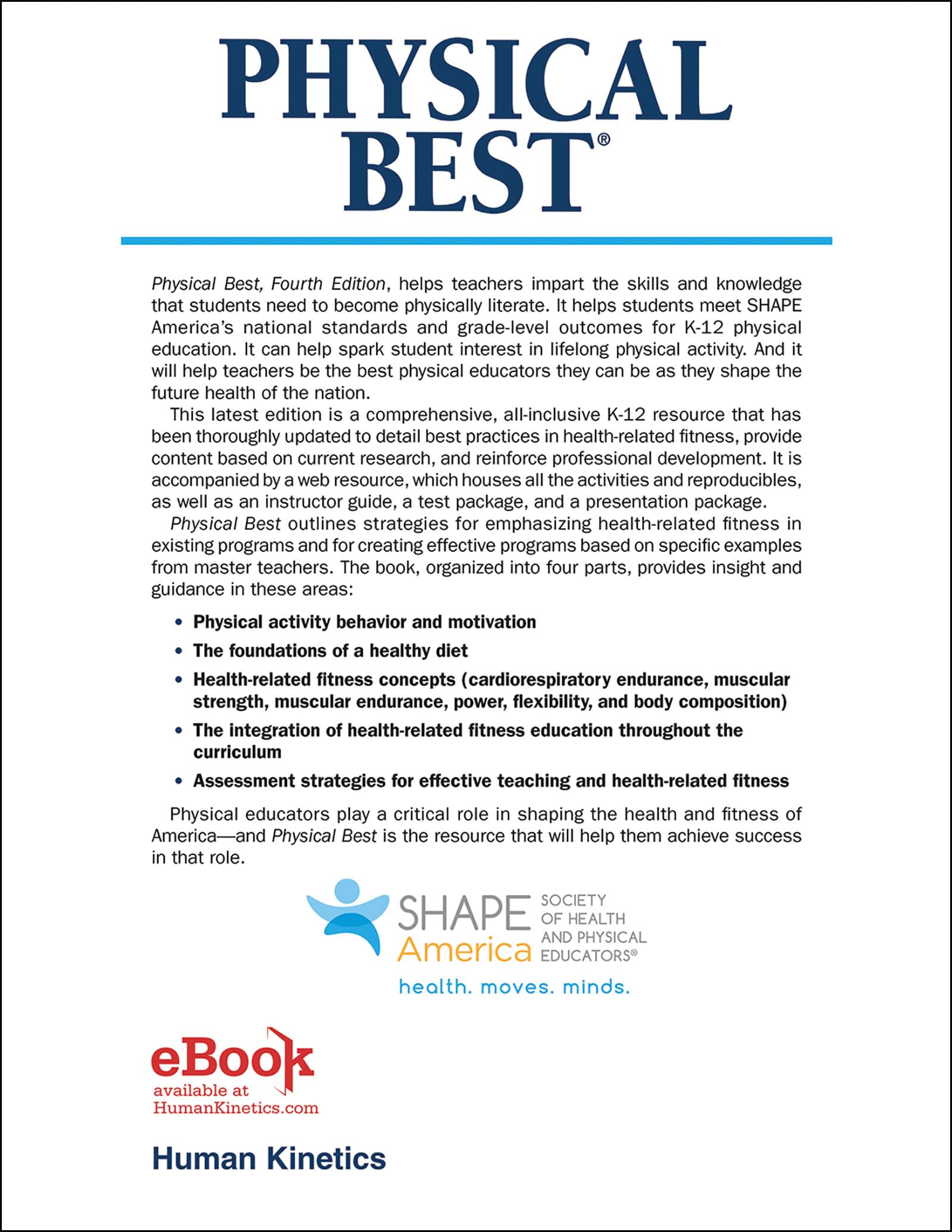 Physical Best: Physical Education for Lifelong Fitness and Health (Shape America Set the Standard)