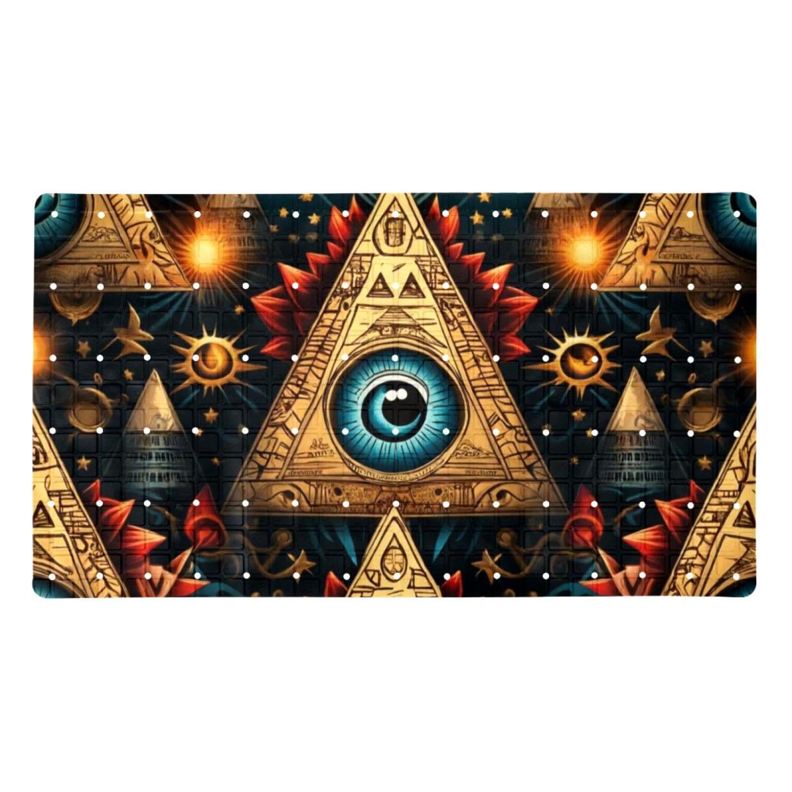 Tapis de bain antidérapant extra long Art Star contre les glissades