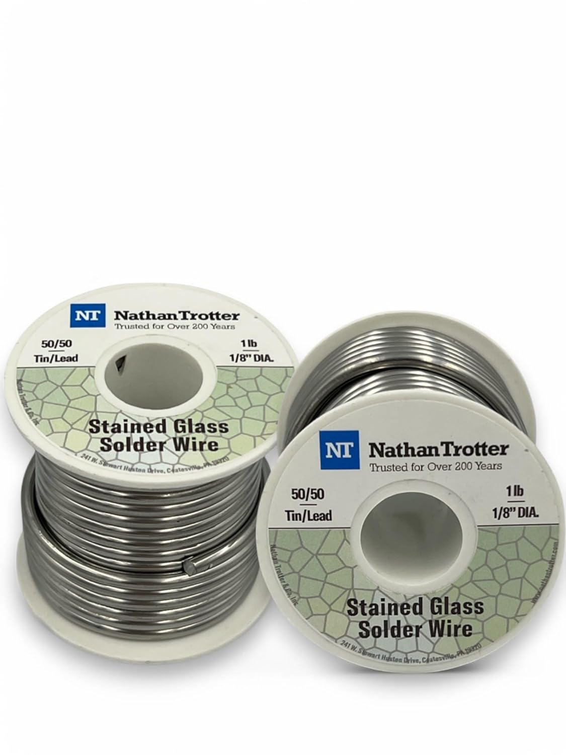 50/50 Solder for Stained Glass - $25.95 ea. (2 Pack), Made in USA