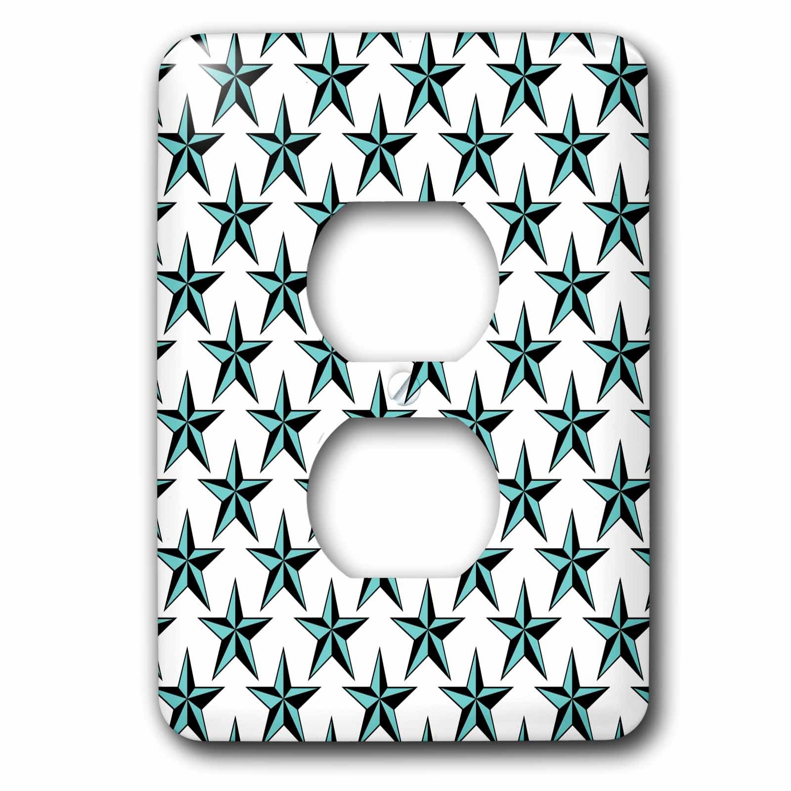 Motif étoiles nautiques pour décorer une chambre double prise marine