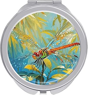 Espejo portátil de maquillaje de viaje, con e...