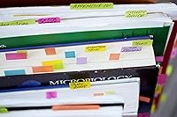 Vista 8 de Post-it - Post-it, 1/2 x 1 3/4 pulgadas, colores brillantes surtidos, 50 hojas/paquete, 10 paquetes por producto (670-10AB)