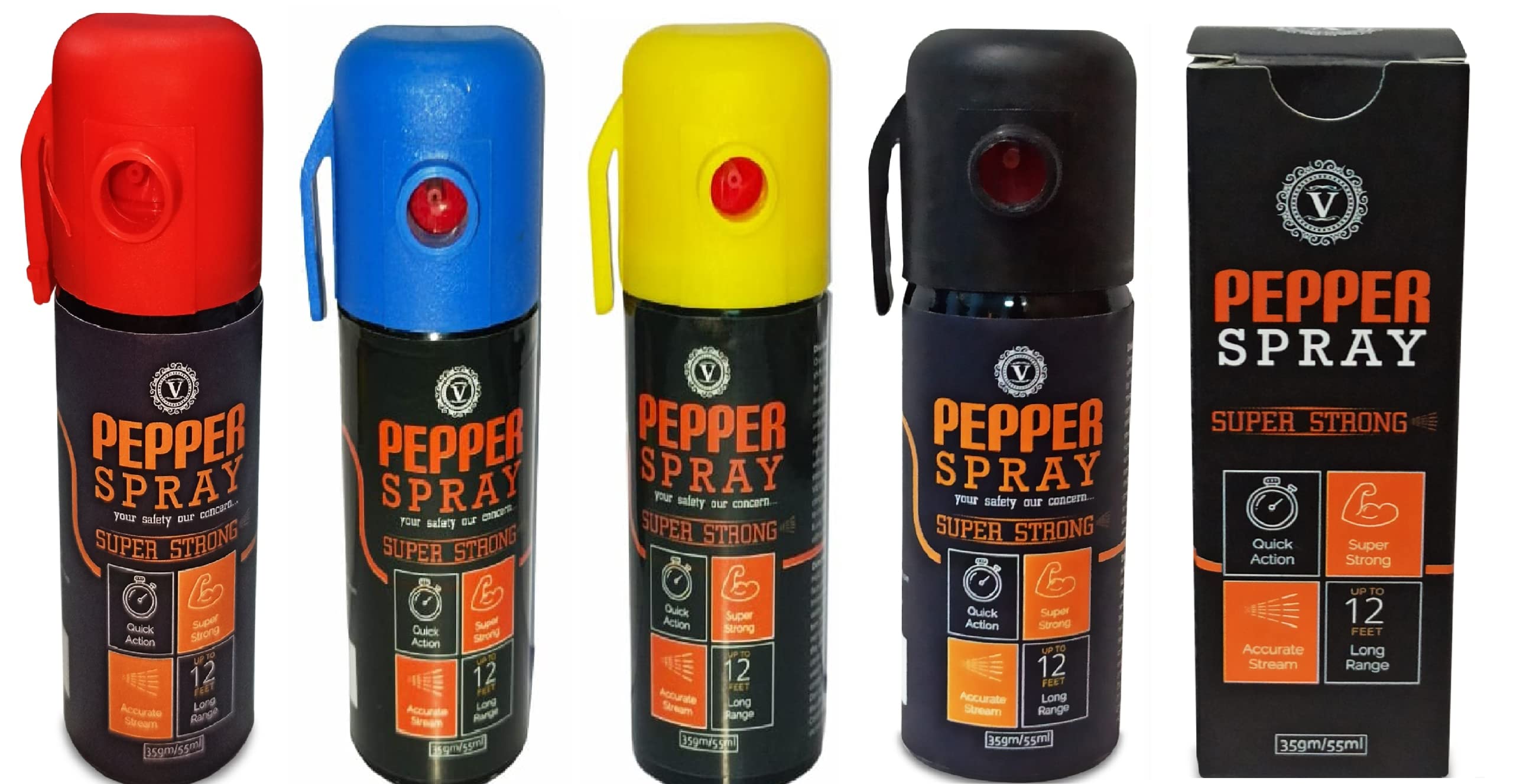 Pepper Spray self Defence for Men Small Pocket Size havy Duty Effective Self-Defense 40-50 Time Spray Girls Woman and Man